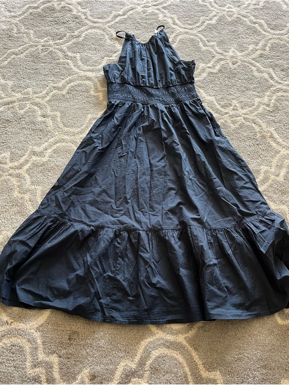 a new day Navy Smocked Waist Maxi Dress